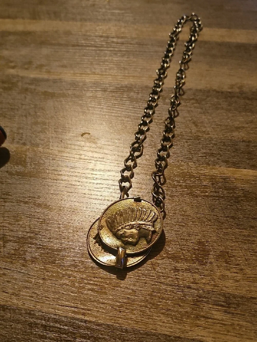 Vintage Western Silver Medallion Chain Belt